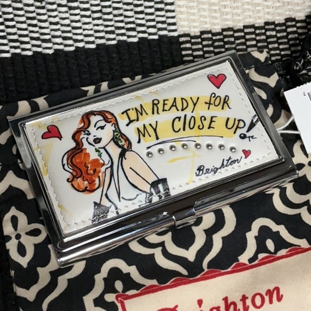 Brighton nwt ready for my close up fashionista mirror compact bus card holder